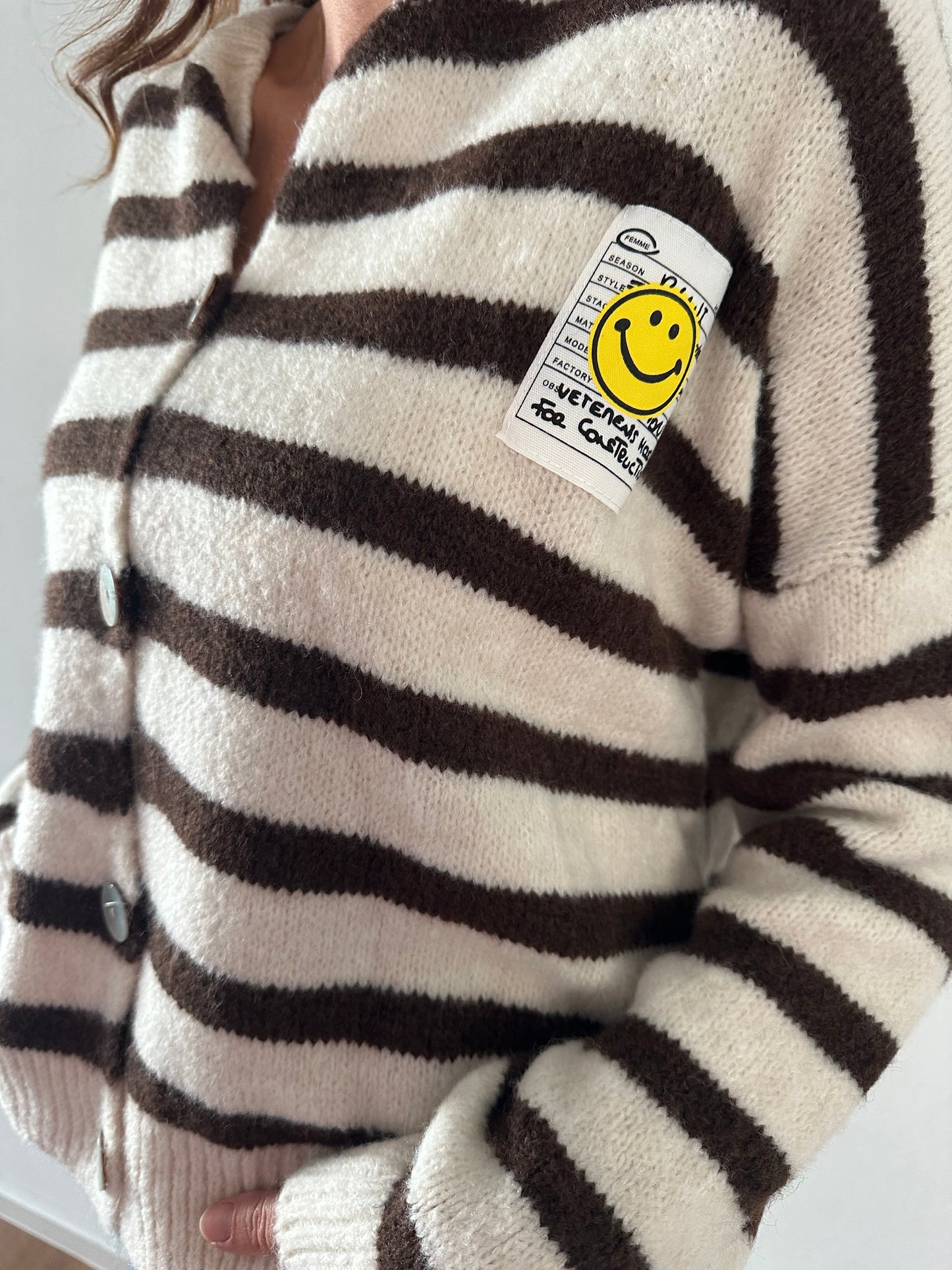 Cardigan Smilie Stripes
