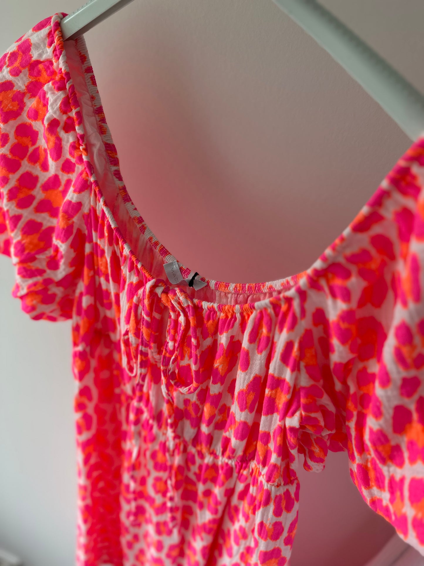 Off-Shoulderkleid Pink Leo