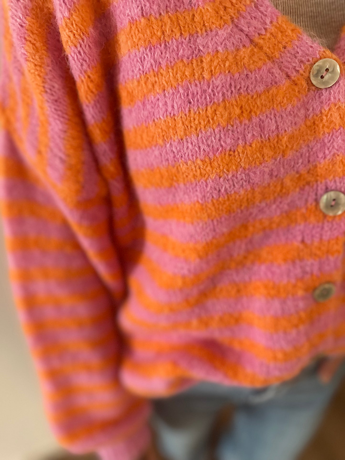 Cardigan Sunset Stripes