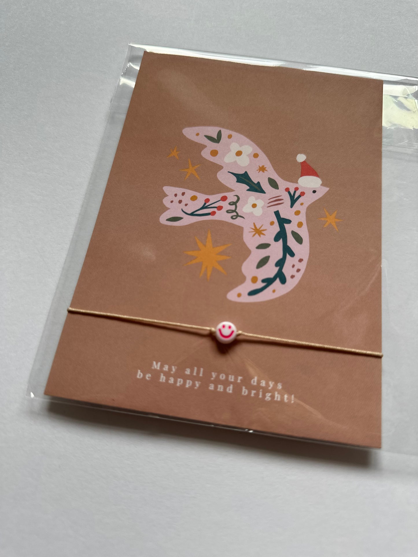 Weihnachtsgruß + Smiliearmband