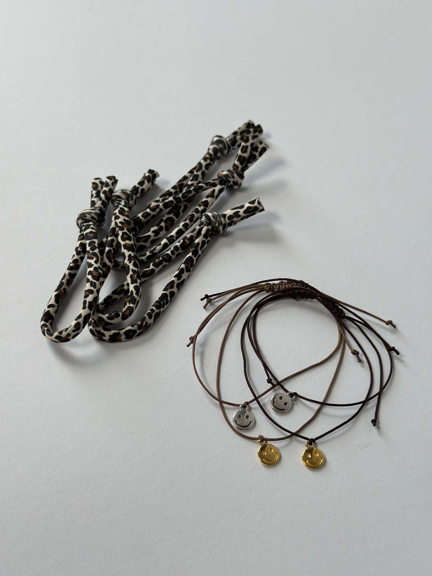 Smilie Armband - silber&gold