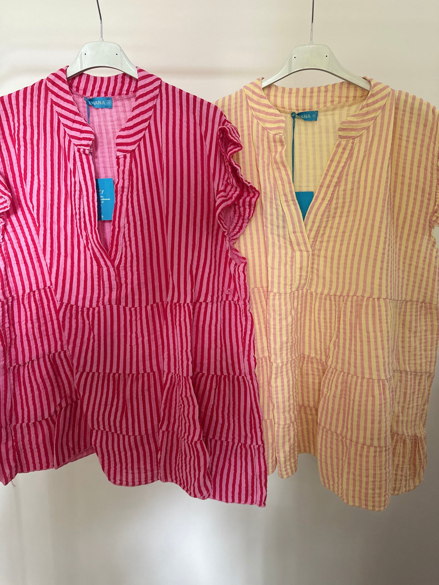 Musselin-Bluse mit Volants