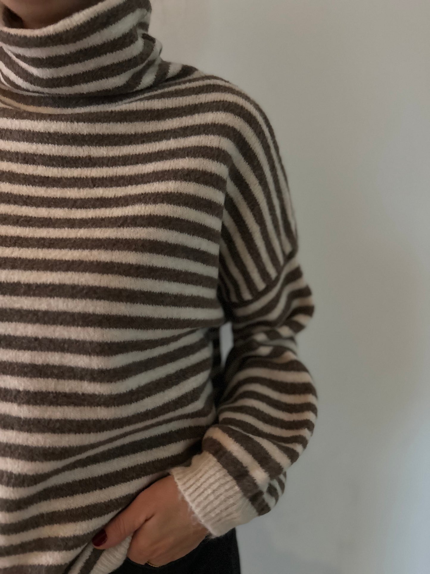 Rollkragenpullover Happy Stripes