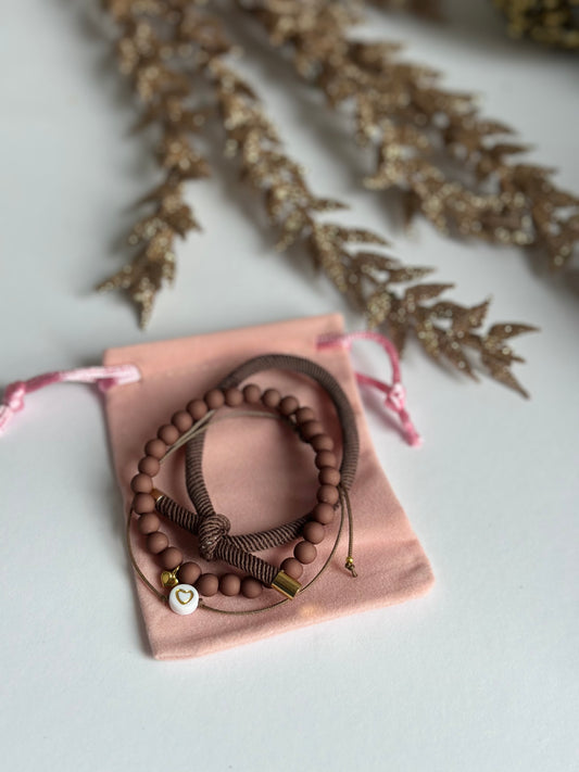 Armbandset Brown Bliss