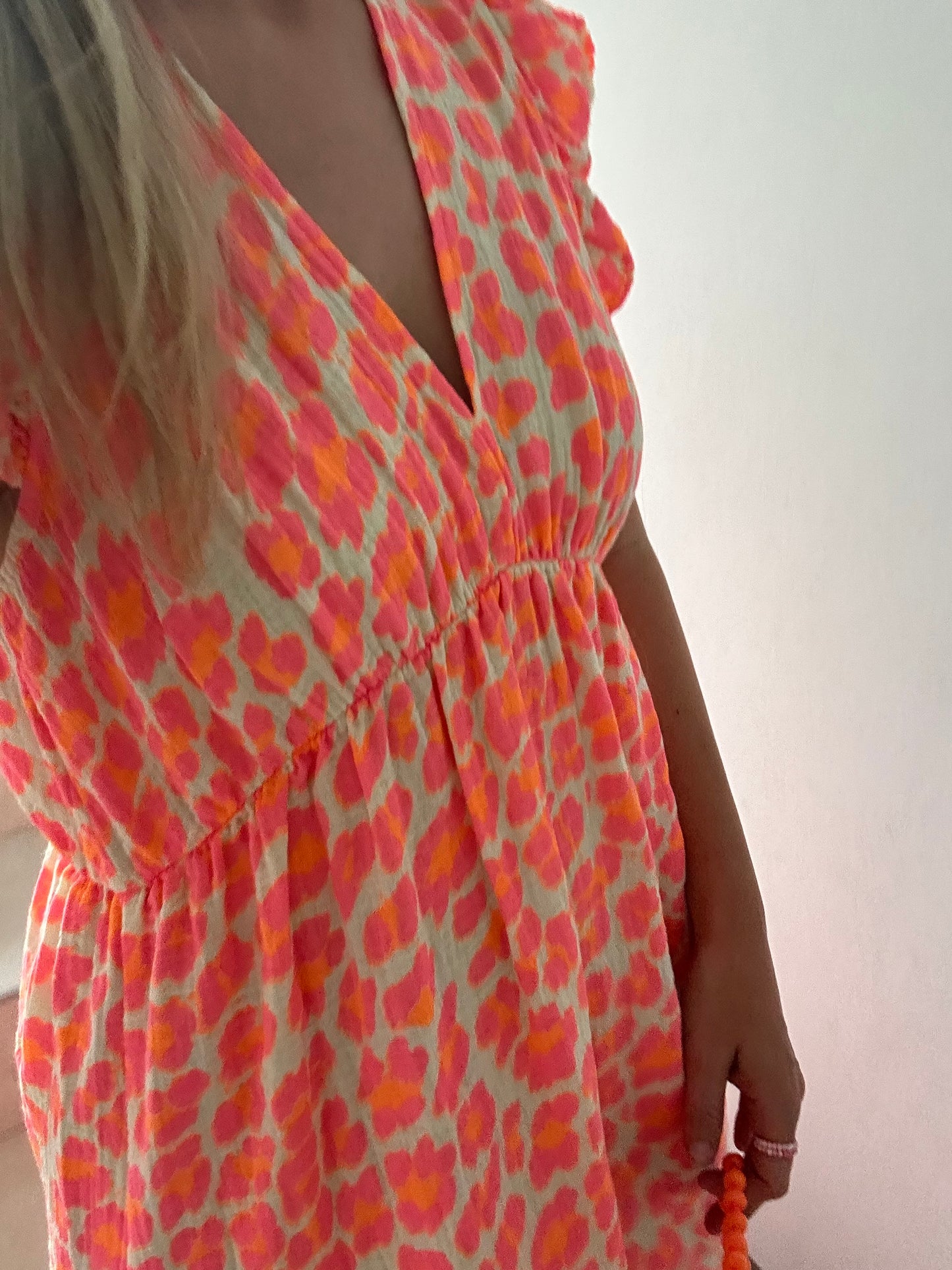 Musselinkleid Neon Summer