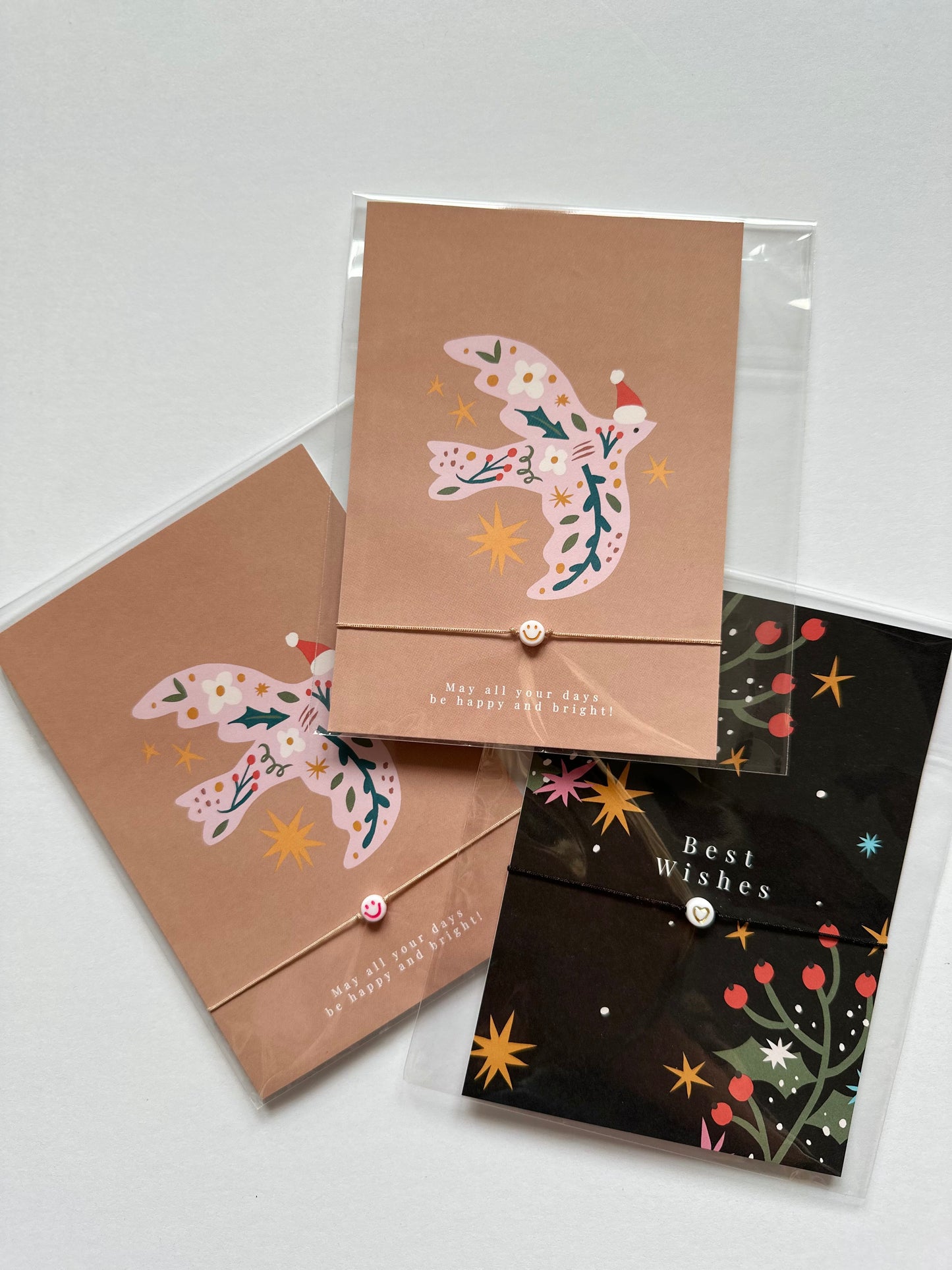 Weihnachtsgruß + Smiliearmband