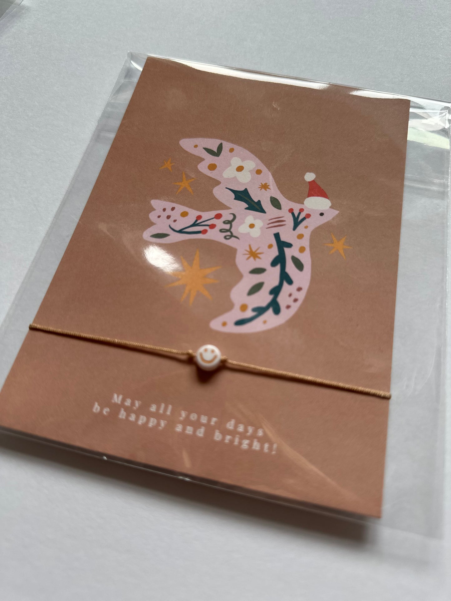 Weihnachtsgruß + Smiliearmband