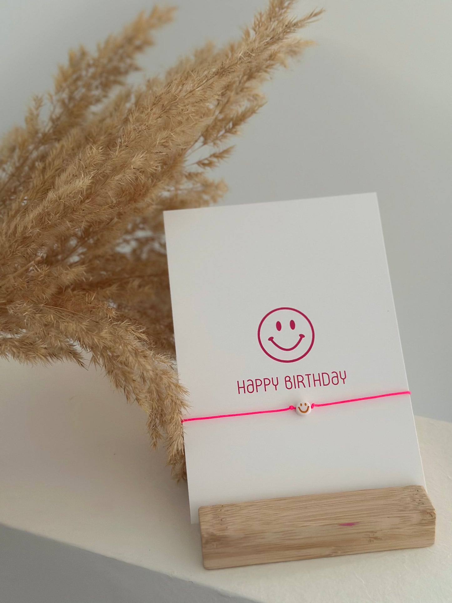 Happy Birthday Karte + Smiliearmband