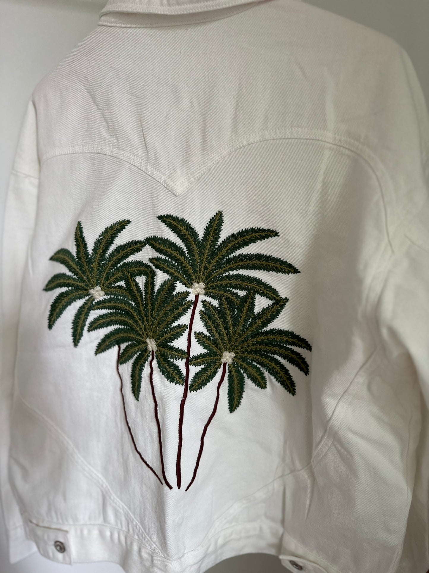 Jeansjacke - Palm White