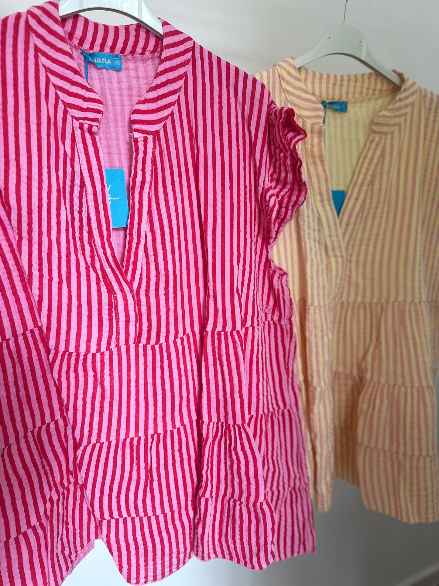 Musselin-Bluse mit Volants