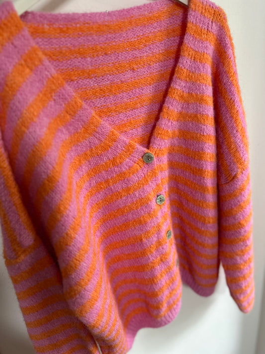 Cardigan Sunset Stripes