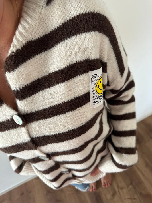 Cardigan Smilie Stripes