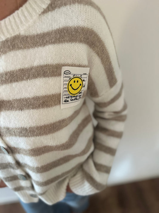 Cardigan Smilie Stripes