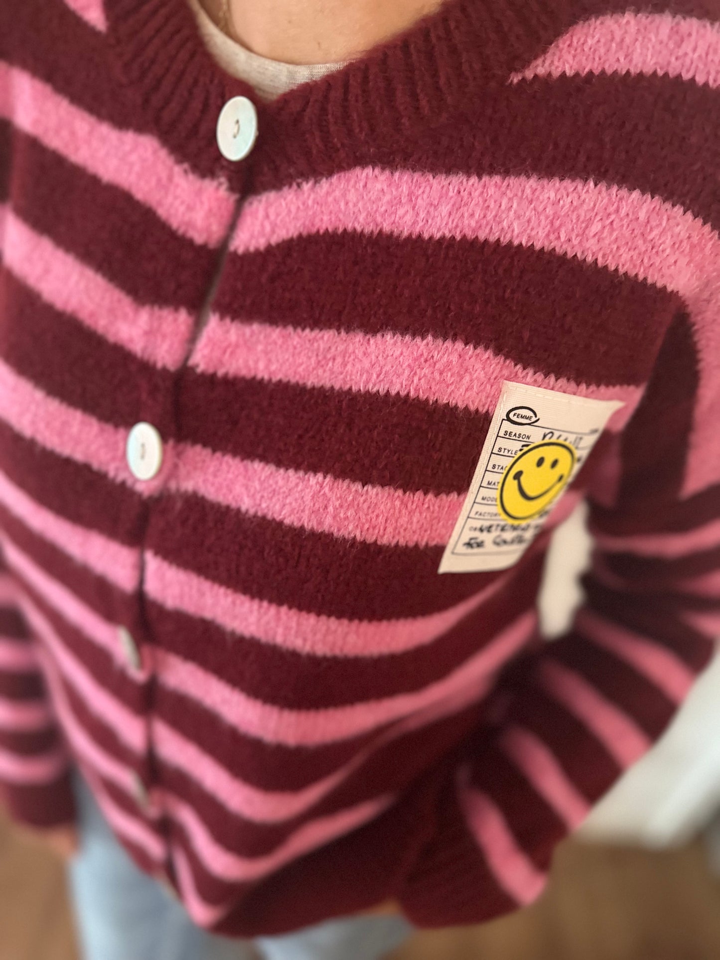 Cardigan Smilie Stripes